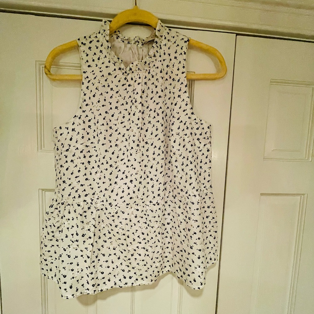 Loft high neck pablum top